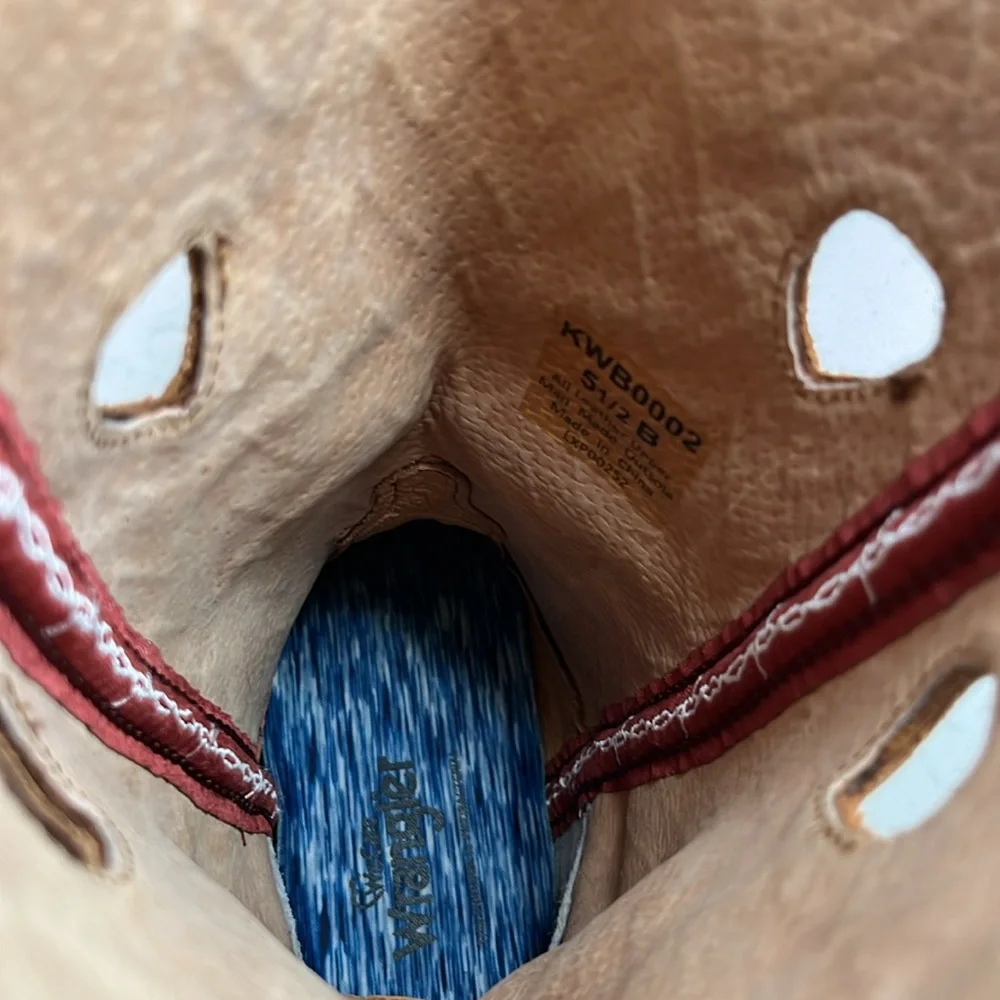 Wrangler Women's Size 5.5 B in Bronc Western Pull‎ On Boots w Calf Slits - NWOT - Picture 7 of 11